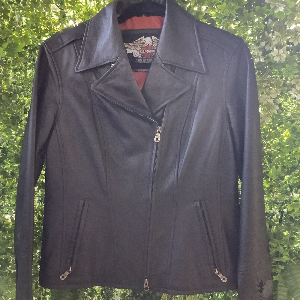 🖤Harley-Davidson Women’s Leather Motorcycle Jacket - Size Small🧡